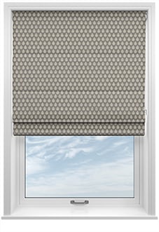 Emily Bond Jaipur, Smoke - Twist&Fit Roman Blind